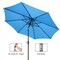 Nature Spring Nature Spring 9 Foot Patio Umbrella- Auto Tilt, Blue 635752XXJ - alternate 2